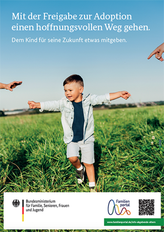  Dem Kind für seine Zukunft etwas mitgeben - Plakat A3 des BMFSFJ zum Thema Adoption